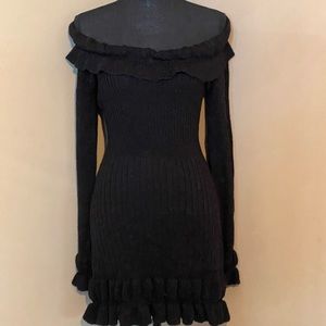 My Tribe Black Ruffle Dress